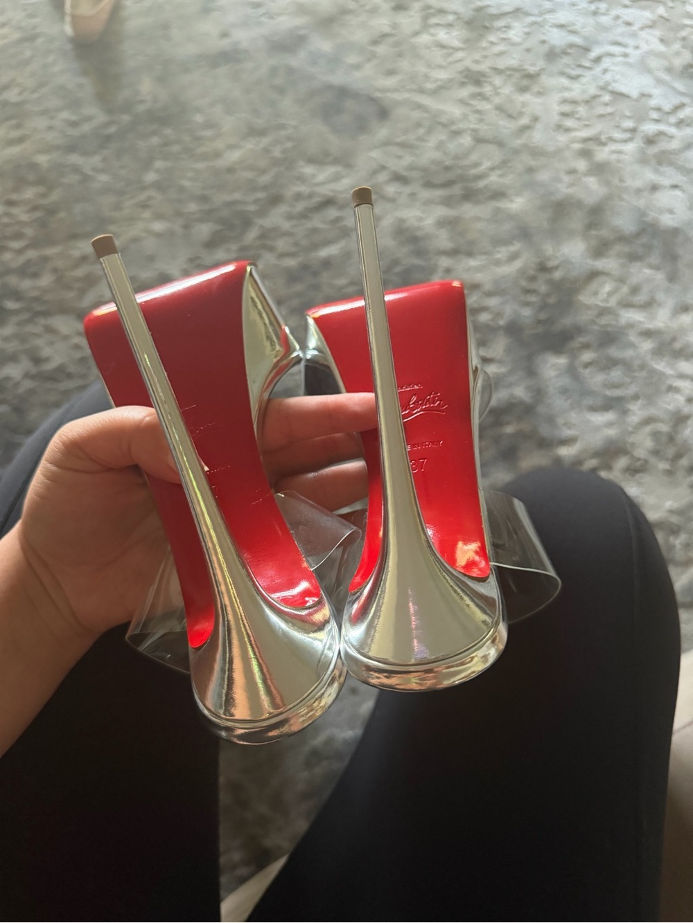 Christian Louboutin Just Nothing Silver - Picture 4 of 5